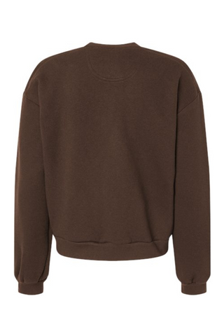 Haute D Essentials - Womens Oversized Eco Fleece Crewneck Sweatshirt