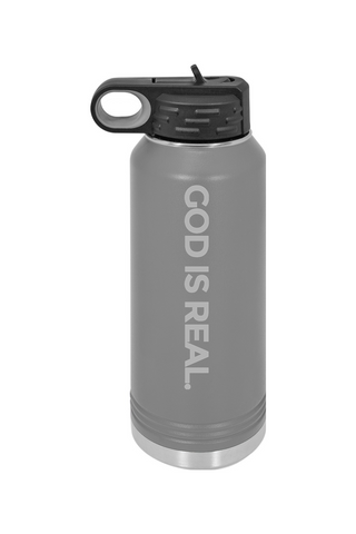 TJ53 God Is Real 32 oz. Stainless Steel Water Bottle