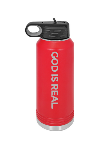 TJ53 God Is Real 32 oz. Stainless Steel Water Bottle