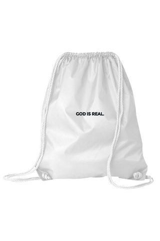 TJ53 God Is Real Cinch Gym Bag