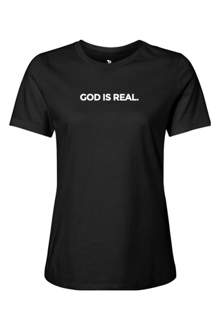 TJ53 God Is Real Womens Tee