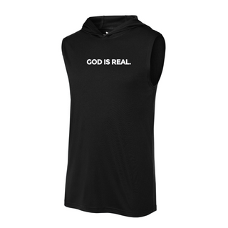 TJ53 God Is Real Sleeveless Hoodie