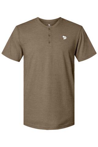 Haute D Essentials - Mens Eco Henley T-Shirt