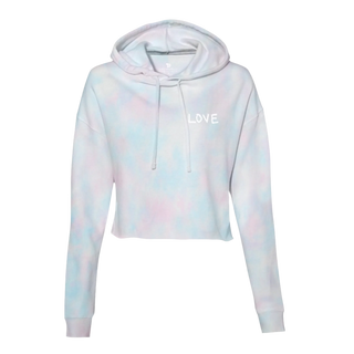 It's All Love Cropped Hooded Sweatshirt