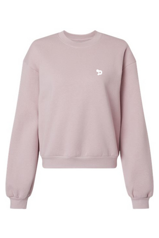 Haute D Essentials - Womens Oversized Eco Fleece Crewneck Sweatshirt