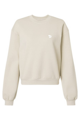 Haute D Essentials - Womens Oversized Eco Fleece Crewneck Sweatshirt