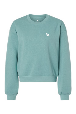 Haute D Essentials - Womens Oversized Eco Fleece Crewneck Sweatshirt