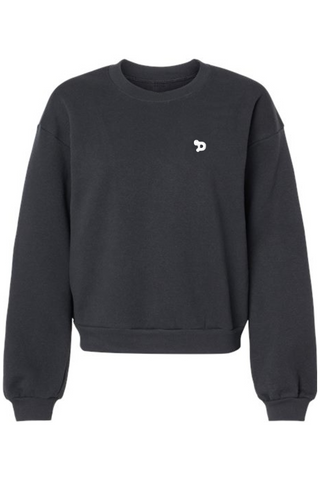 Haute D Essentials - Womens Oversized Eco Fleece Crewneck Sweatshirt