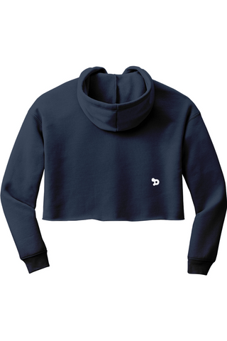 Haute D Cropped Fleece Hoodie