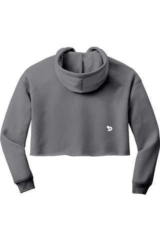 Haute D Cropped Fleece Hoodie